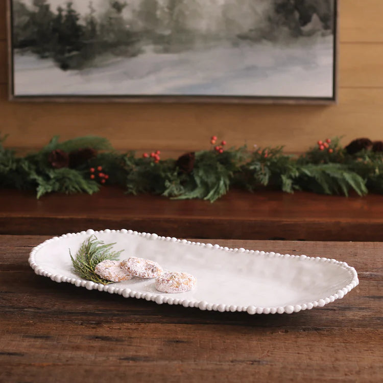 Beatriz Ball Vida Alegria White Melamine Large Oval Platter