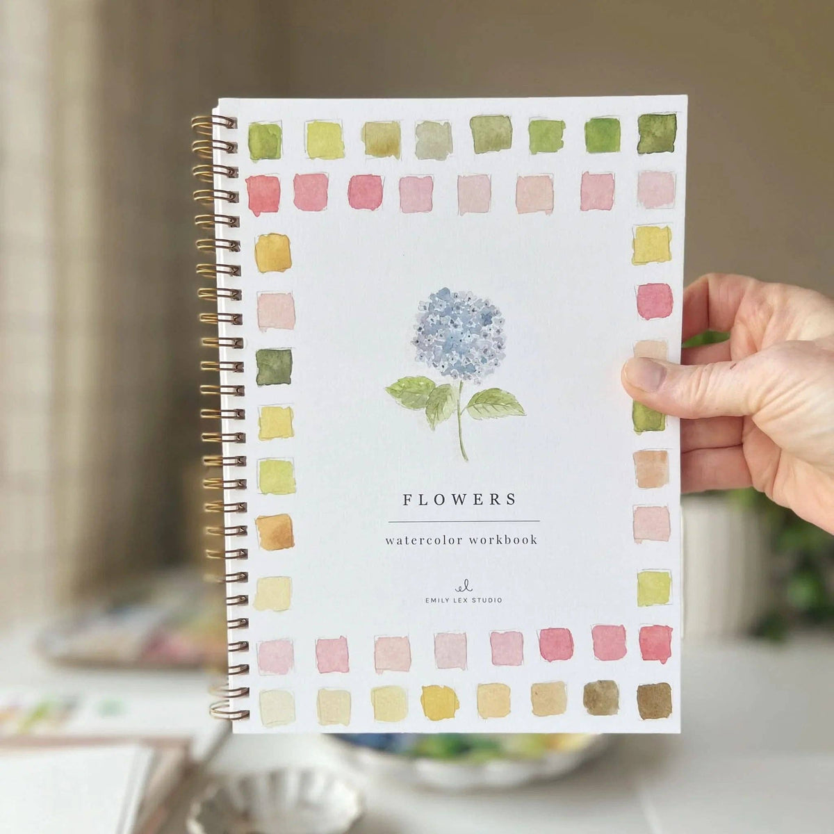 The Porch Flowers watercolor workbook