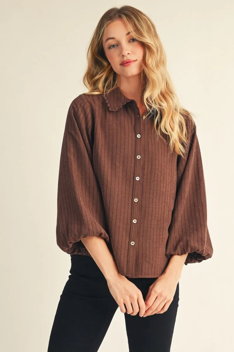 The Madeline Pleated Blouse