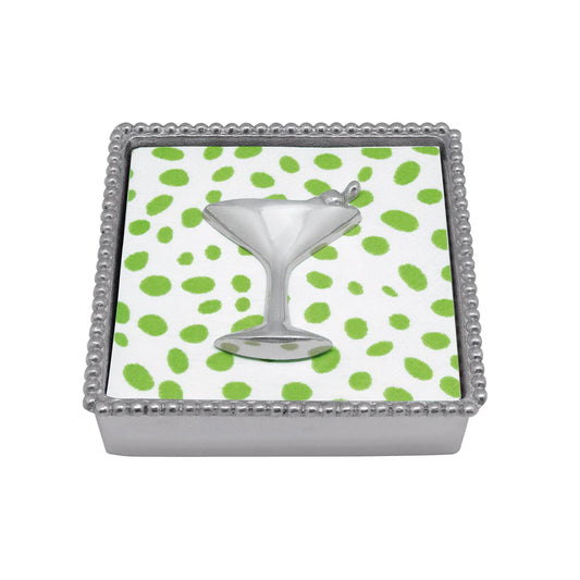 Mariposa Cocktail Beaded Napkin Box Set