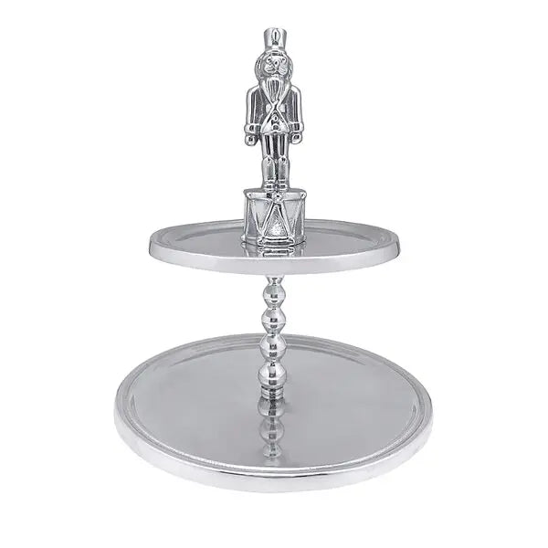 Miraposa Silver Nutcracker Tier Tray