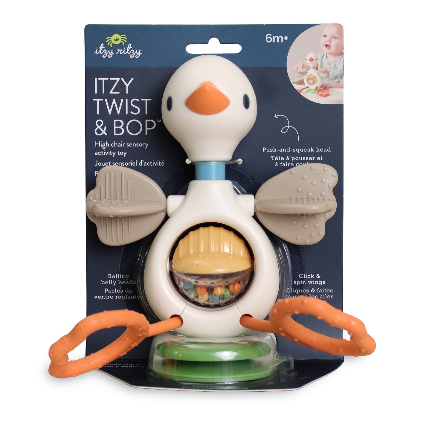 *The Porch NEW* Itzy Twist & Bop™ - High Chair Sensory Toy Goose