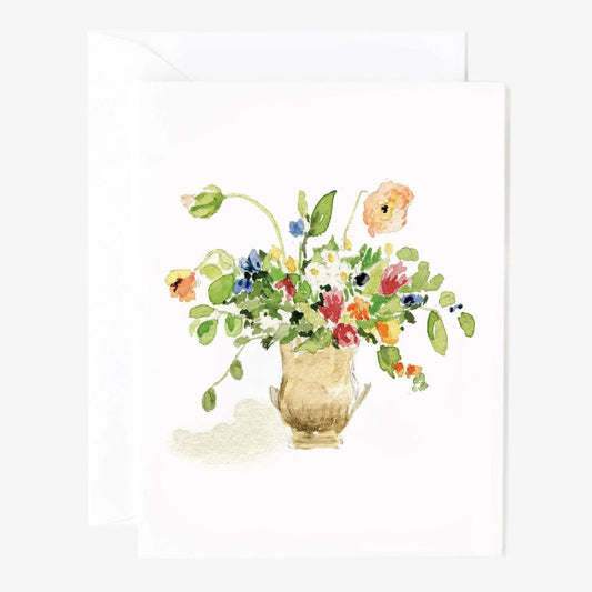 The Porch Bouquet notecard: Single card