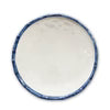 Beatriz Ball VIDA Bamboo 11" Dinner Plate (White and Blue)