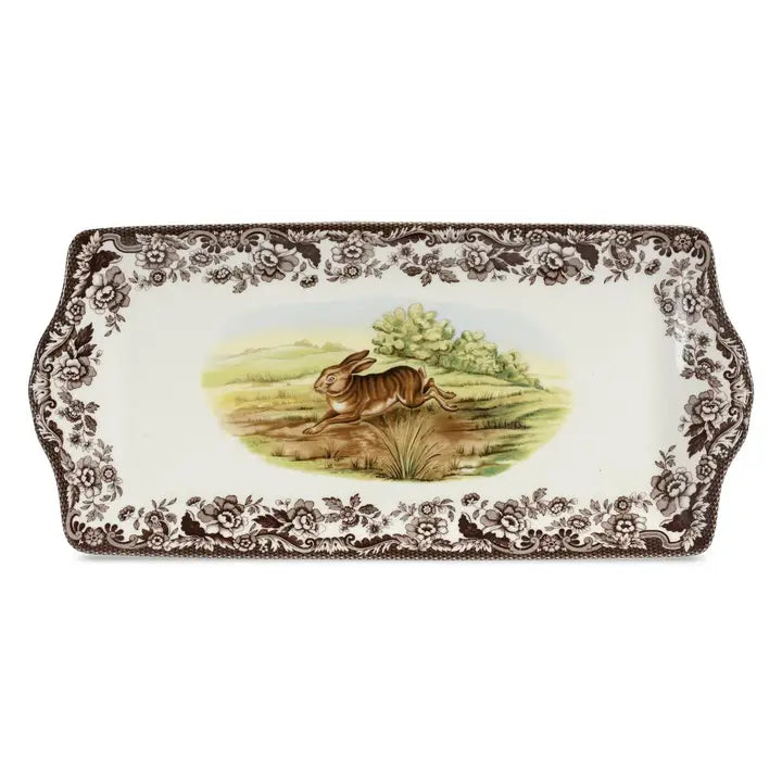 Spode Rabbit Woodland Sandwich Tray 13"