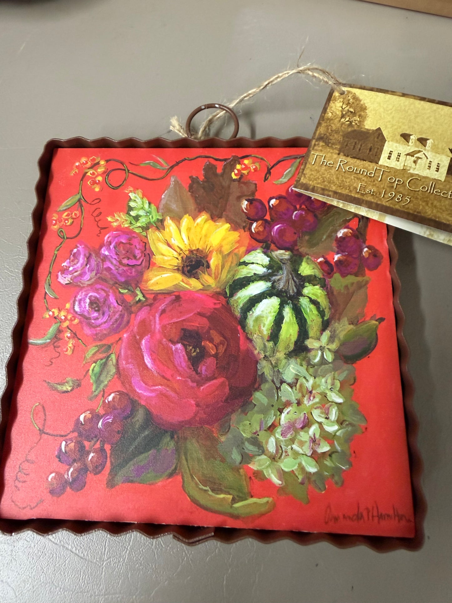 The Porch Round Top Fall Mini Art