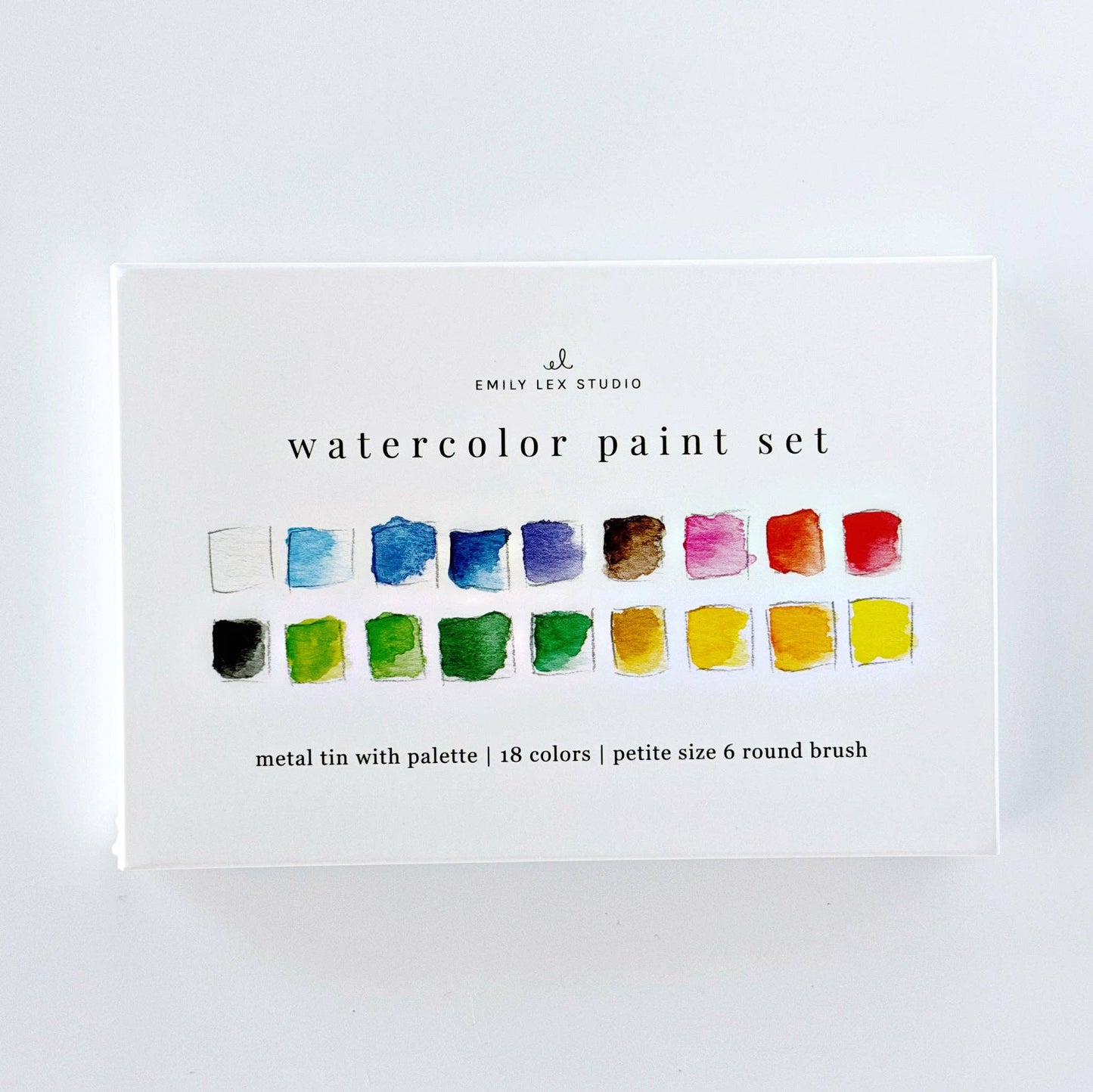 The Porch Watercolor paint set 18 colors with brush