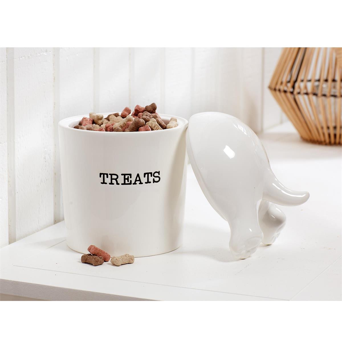 The Porch Mud Pie Dog Tail Treat Canister