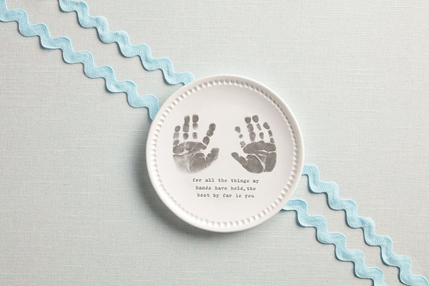The Porch Mud Pie Handprint Keepsake Platter