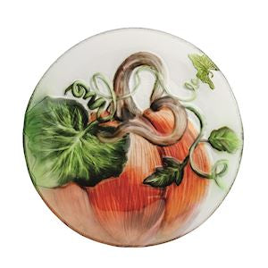 The Porch Mud Pie Pumpkin Glass Platter
