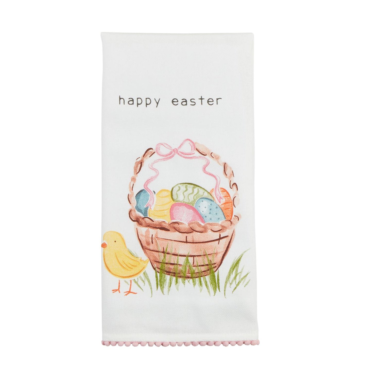 The Porch Mud Pie Happy Easter Basket Tea Towel