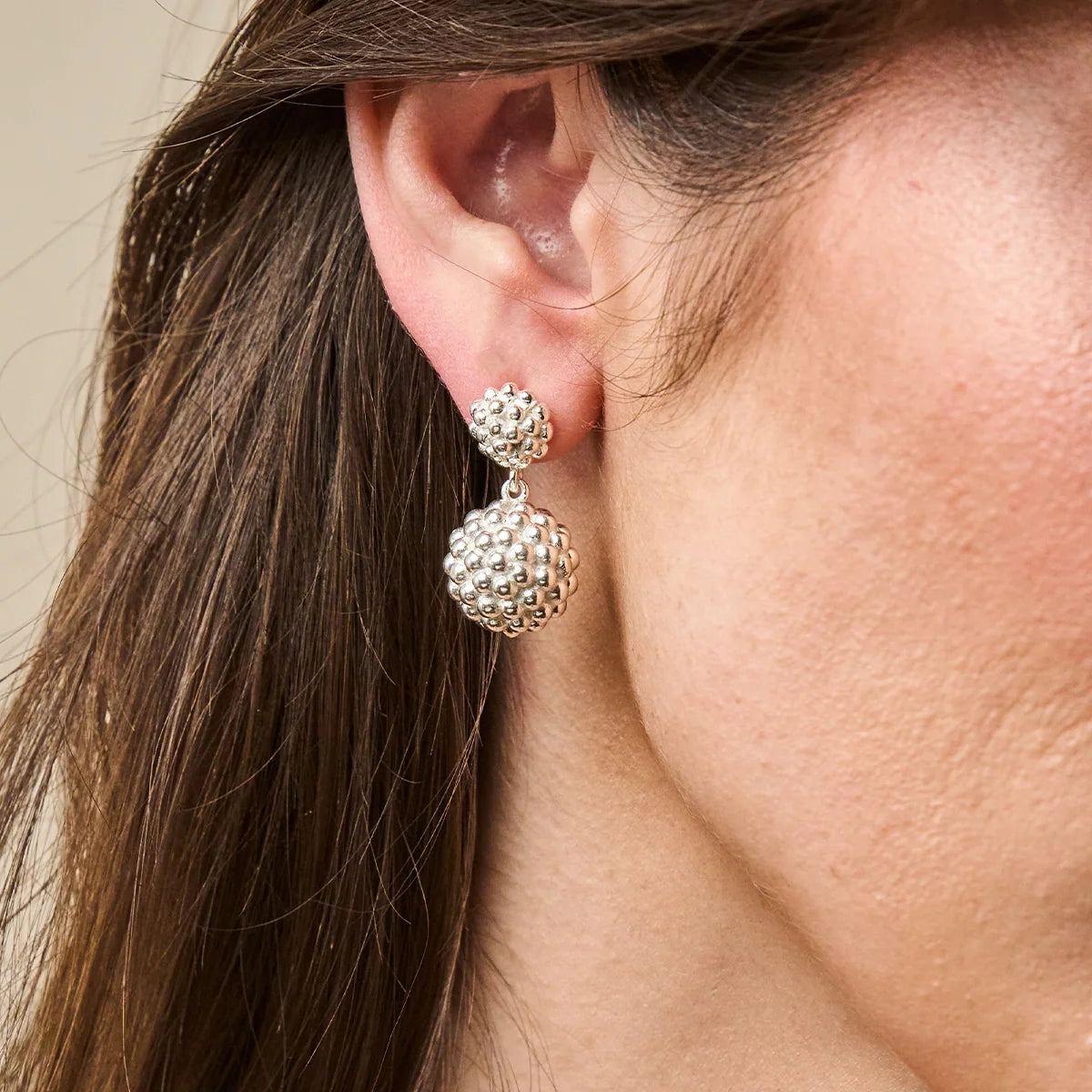 Capucine De Wulf Double Drop Earrings - Silver