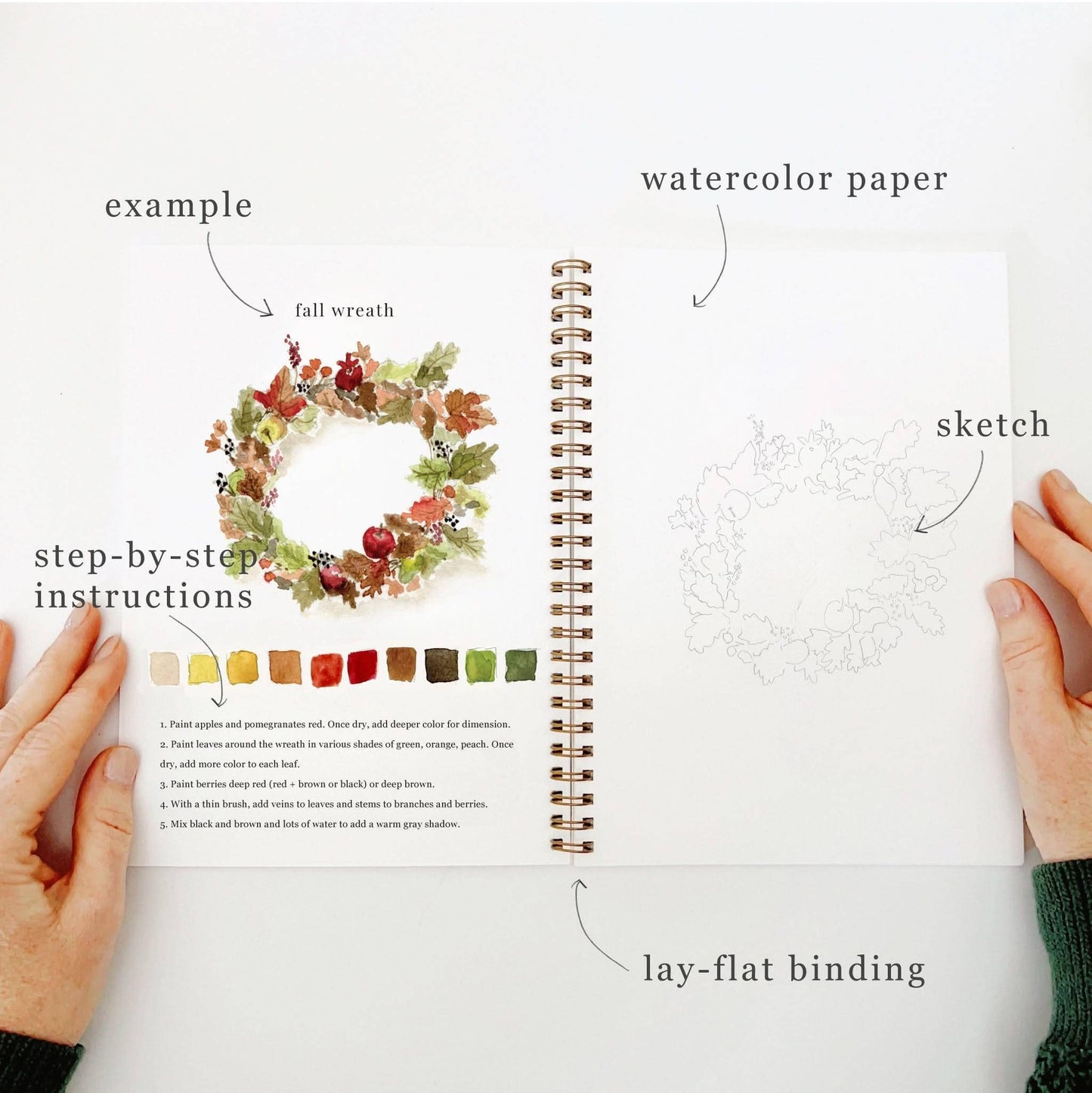 The Porch Autumn watercolor workbook