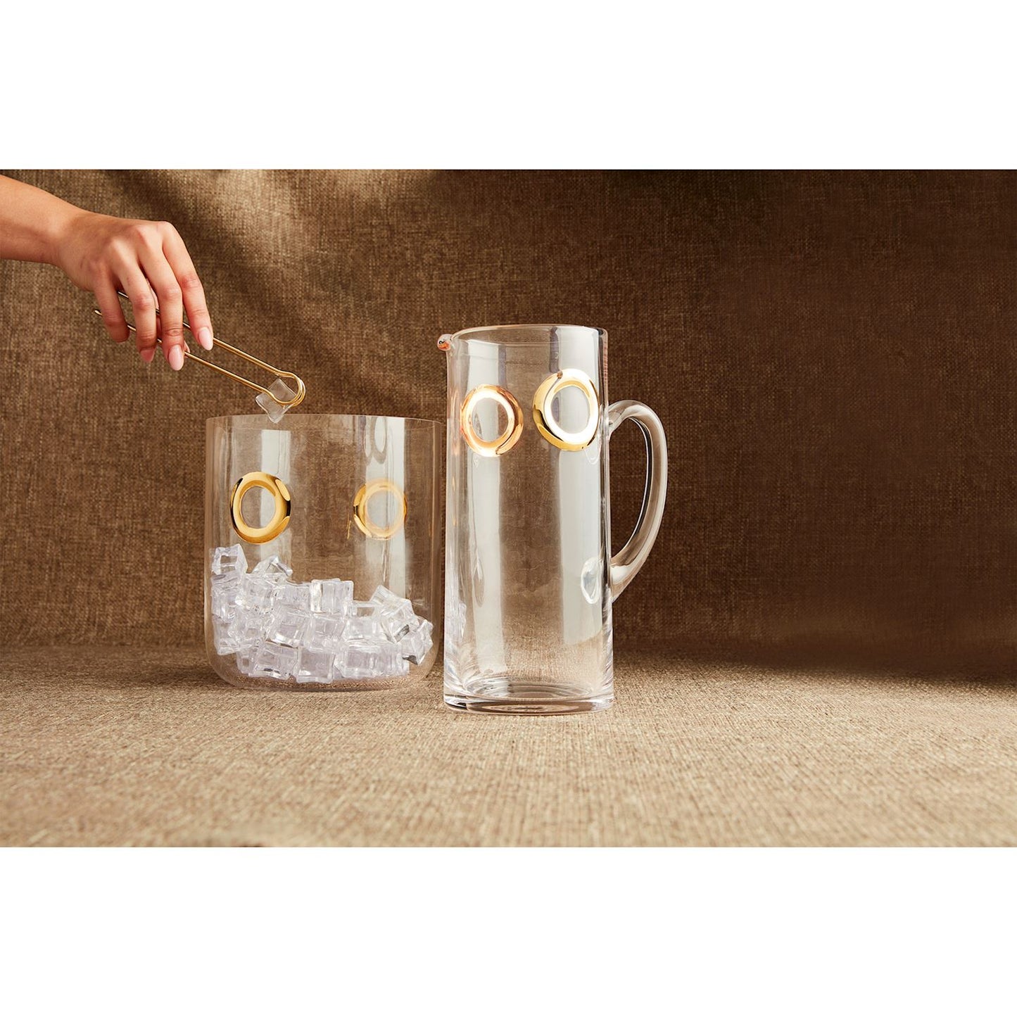 The Porch Mud Pie Gold Ring Pitcher