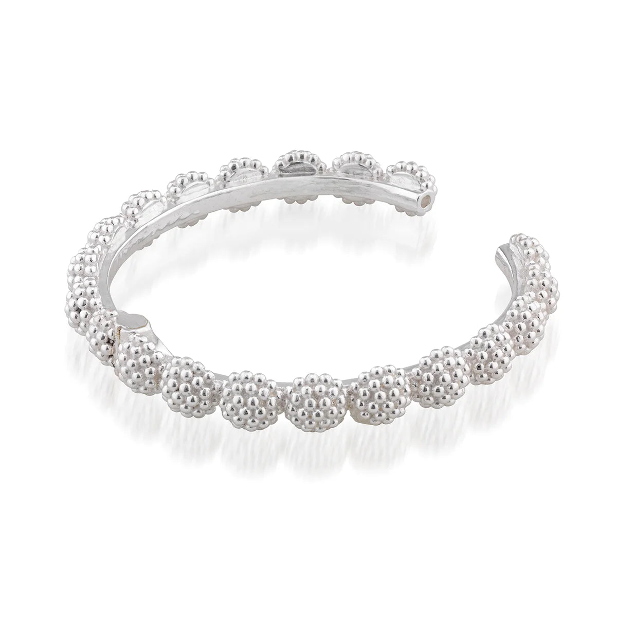 Capucine De Wulf Berry Eternity Hinged Bangle, S/M - Silver