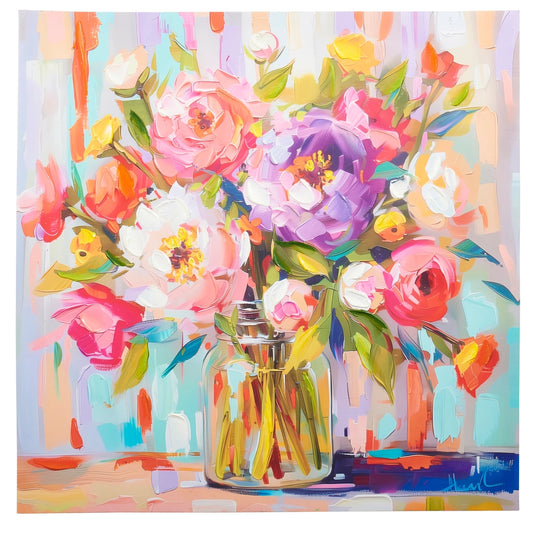 The Porch Raz Large Floral Canvas