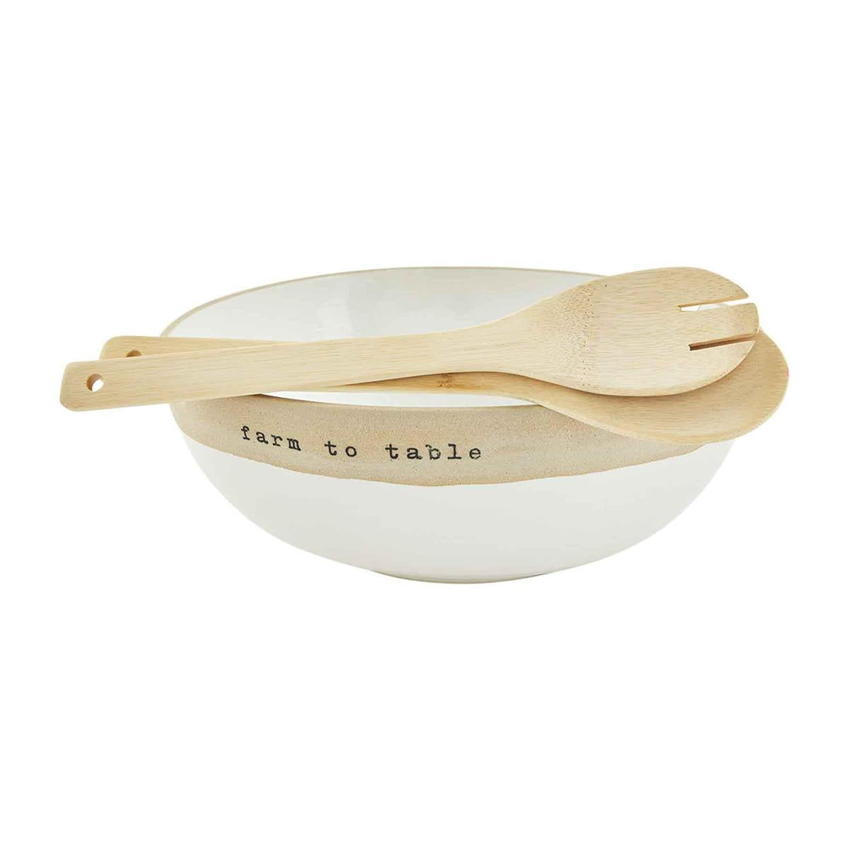 The Porch Mud Pie Farm Salad Bowl Set