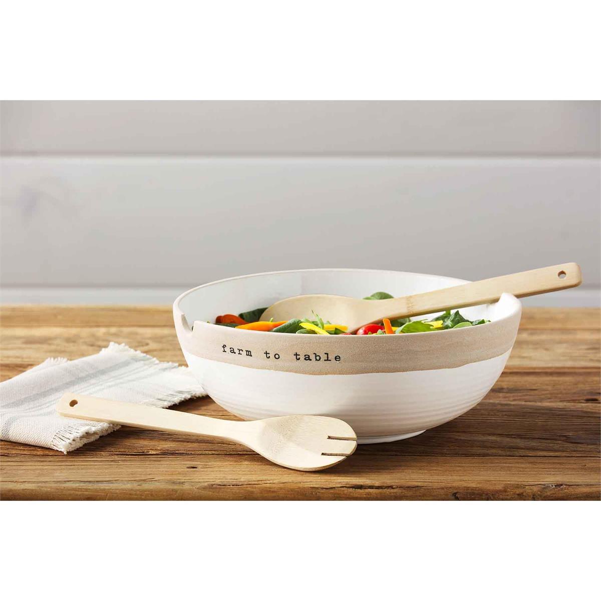 The Porch Mud Pie Farm Salad Bowl Set