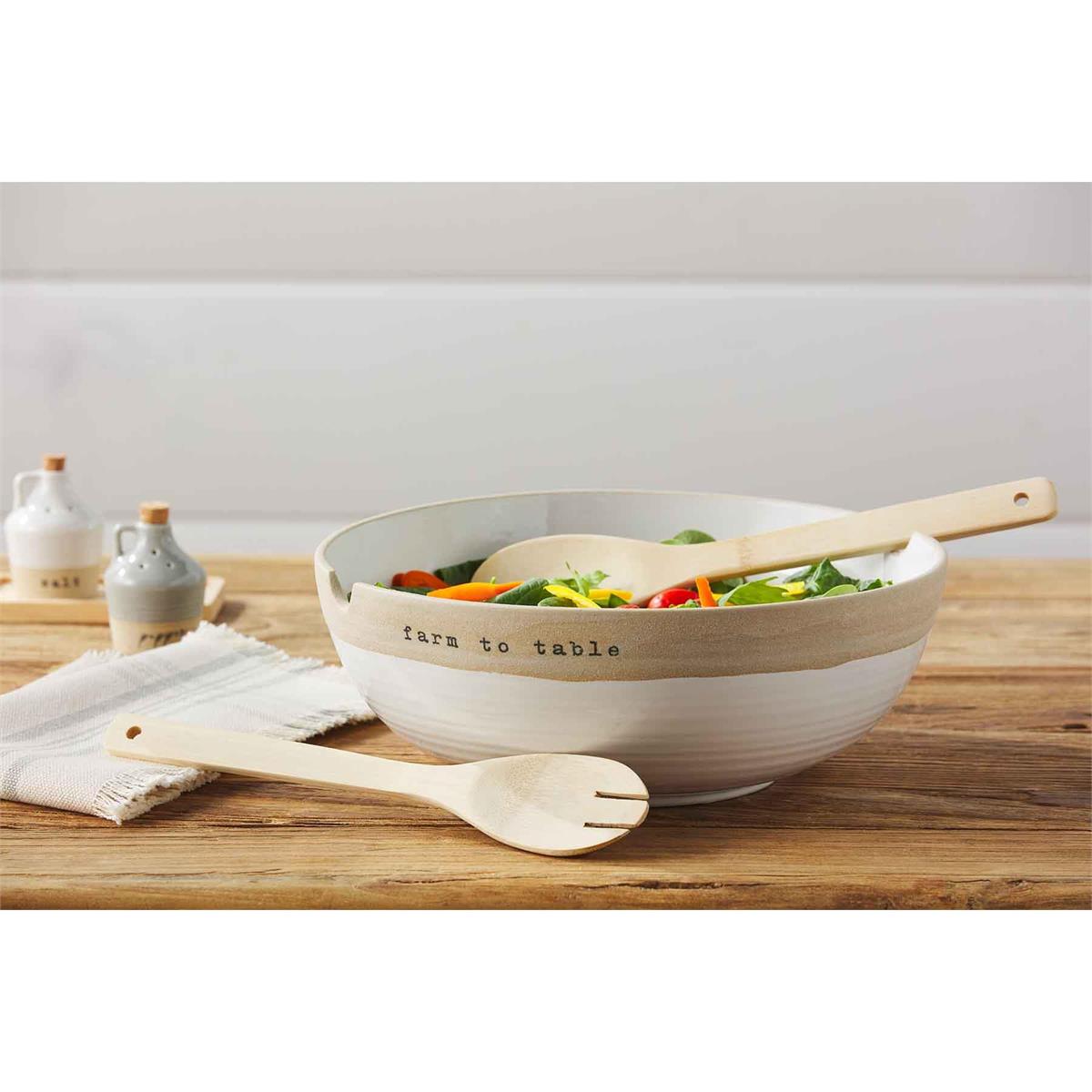 The Porch Mud Pie Farm Salad Bowl Set