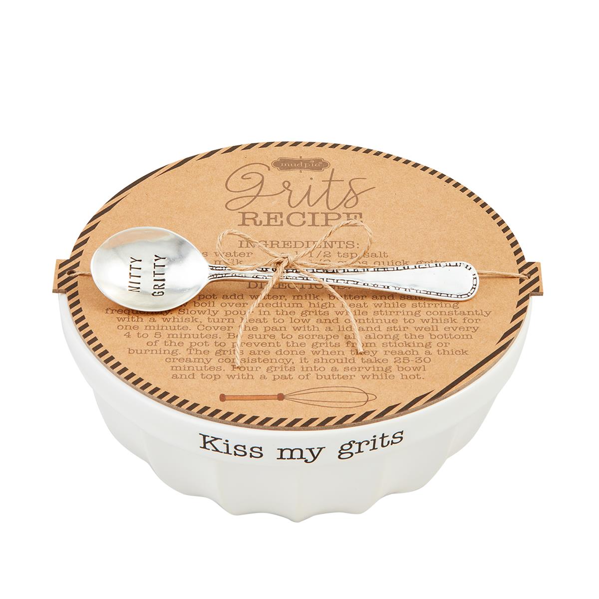 The Porch Mud Pie Grits Bowl Set