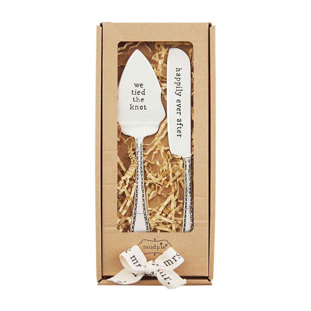 The Porch Mud Pie Wedding Cake Utensil Set