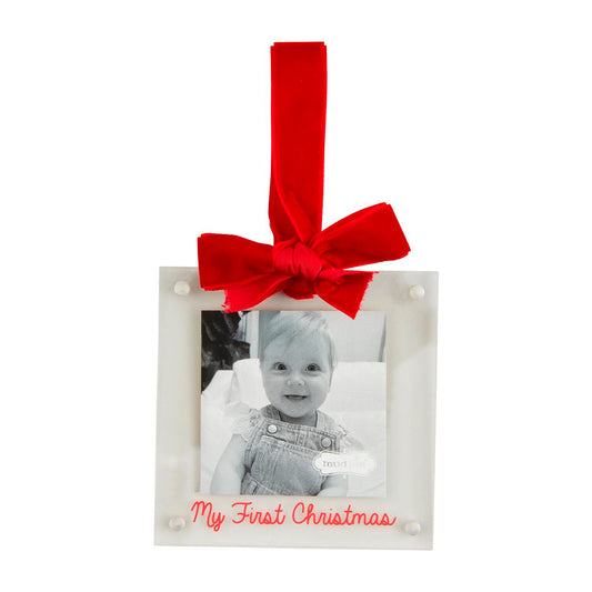 Mudpie My First Christmas Acrylic Christmas Picture Ornament