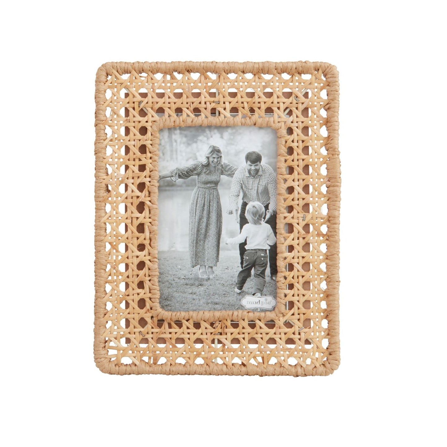 The Porch Mudpie Small Woven Cane Frame, Small
