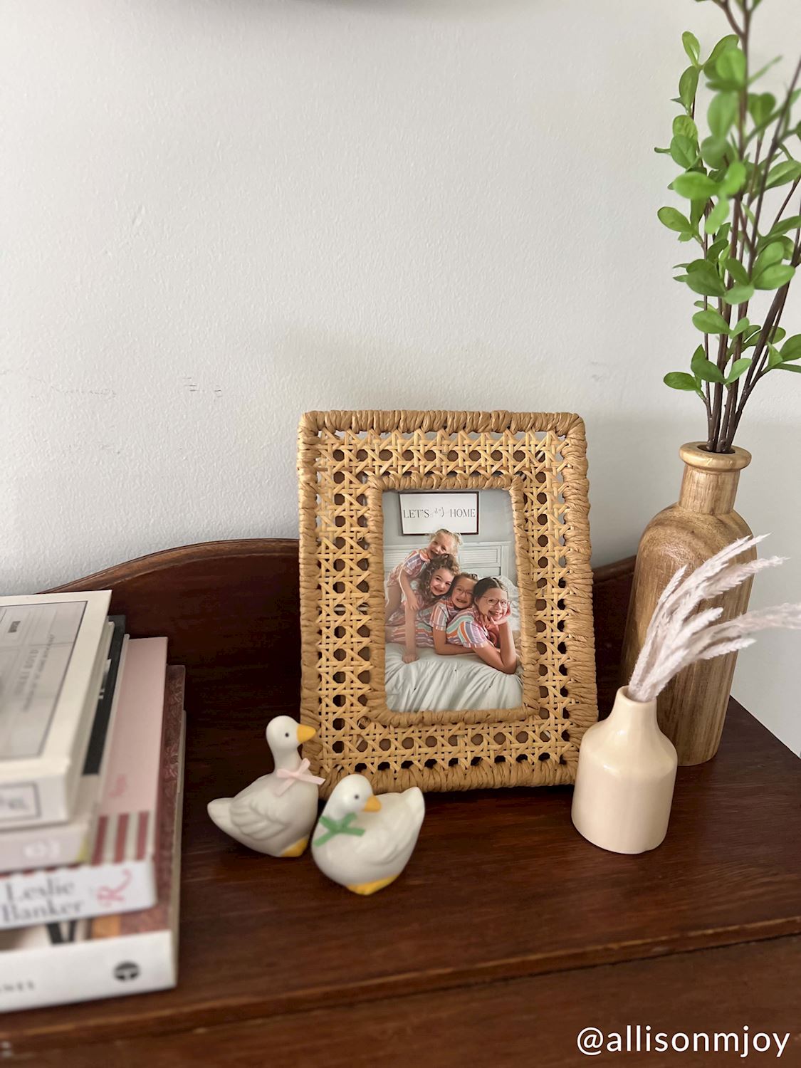 The Porch Mudpie Small Woven Cane Frame, Small