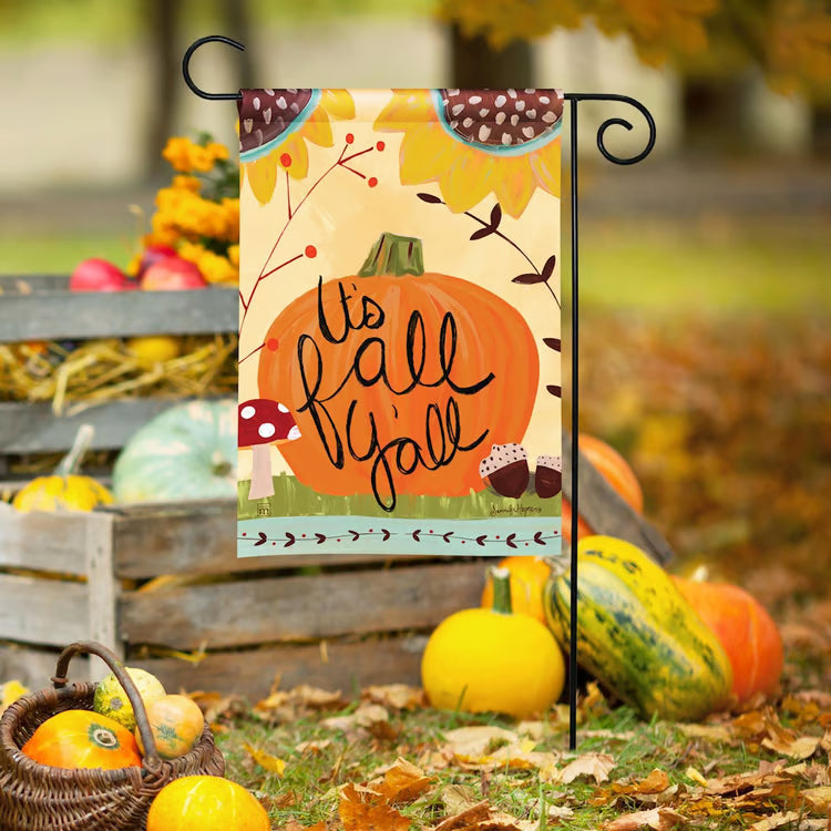 The Porch It’s Fall Y’all Garden Flag