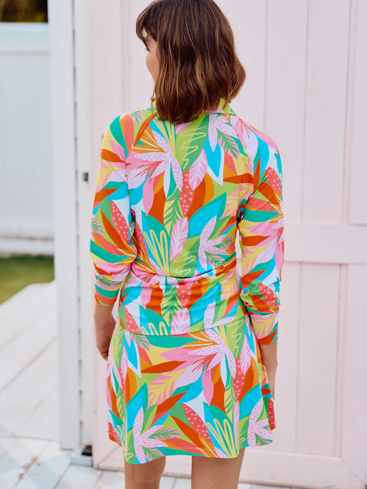 Mary Square Get Tropical Half Zip