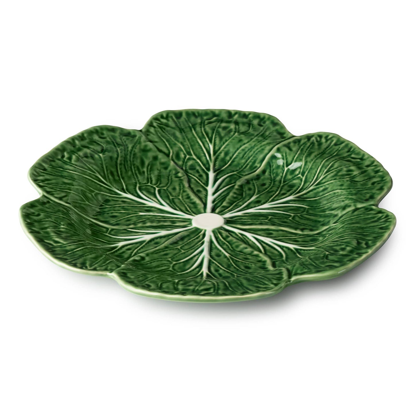 The Porch Le Jardin Cabbage 3-D Round Platter 13in