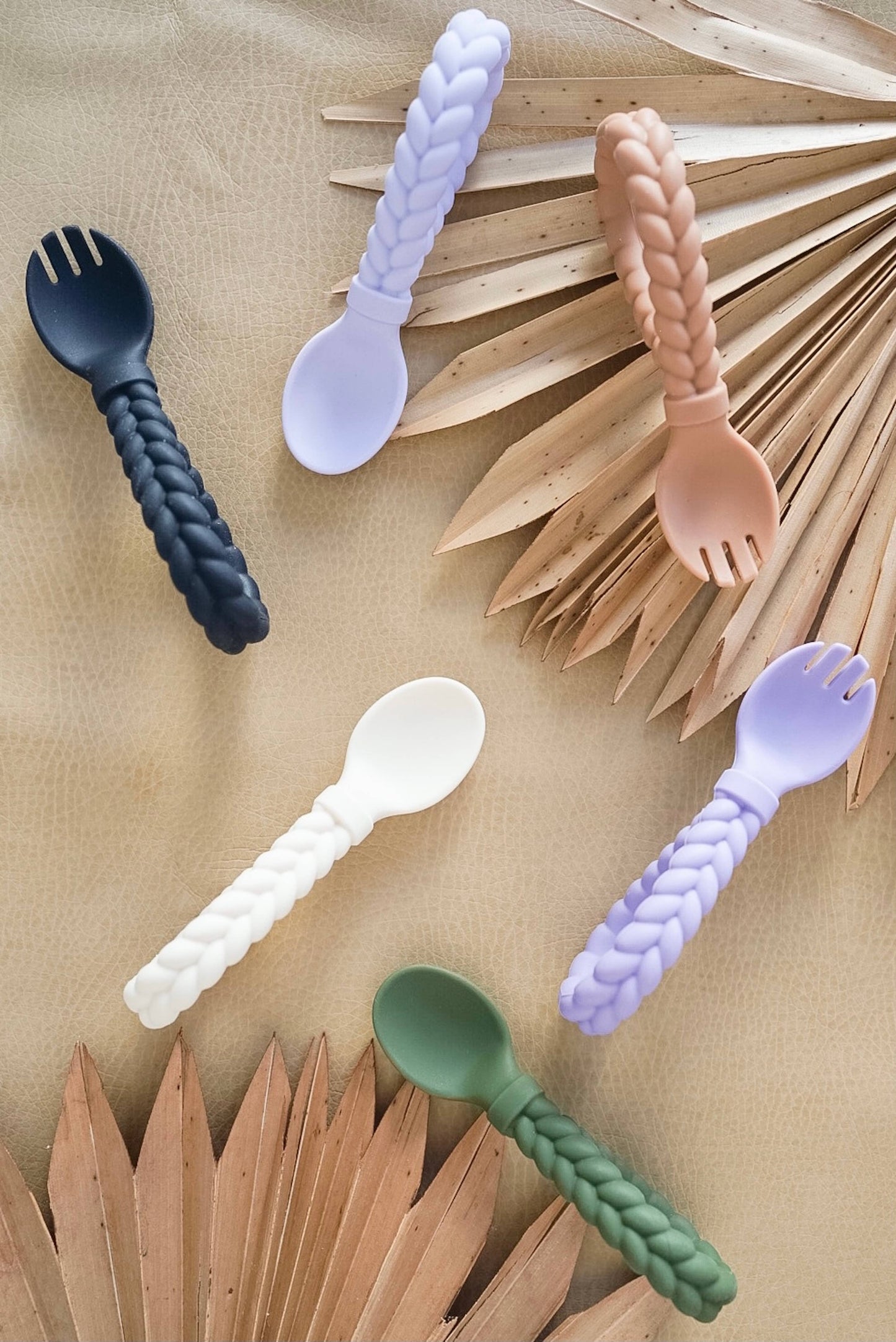 The Porch Sweetie Spoons™ Spoon + Fork Set: Pink