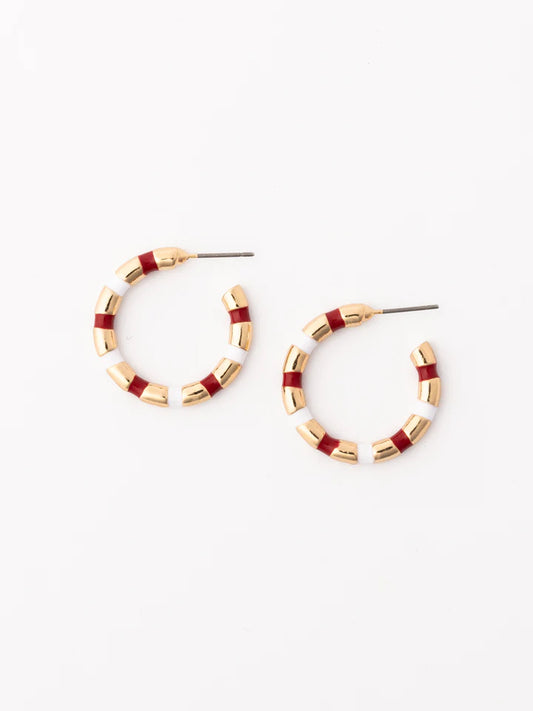 Michelle Mcdowell Nellie Earrings Crimson + White