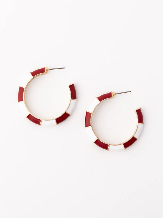 Michelle Mcdowell Ashlynn Earrings Crimson + White