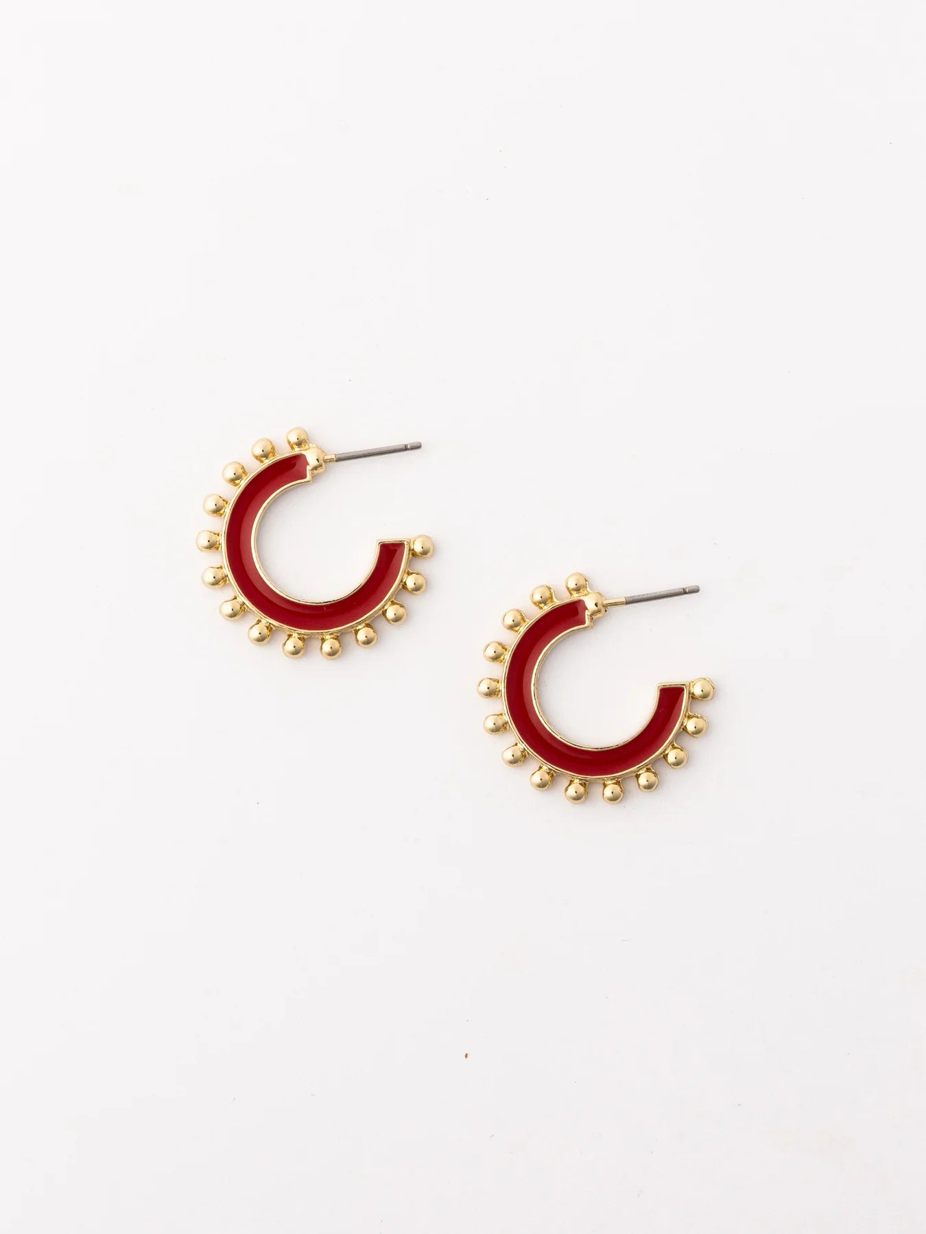 Michelle Mcdowel Hadley Earrings Red + black