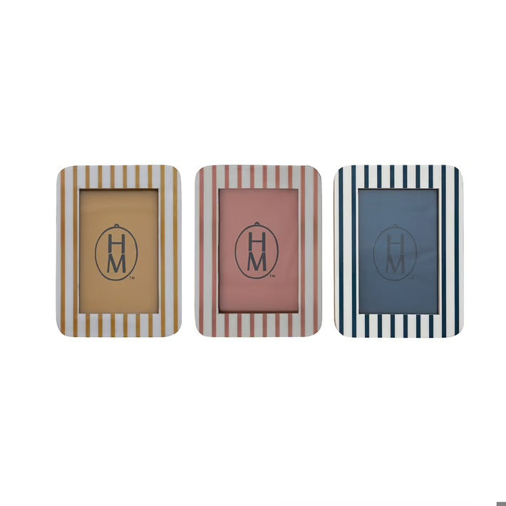 The Porch Hazel Mazel Striped Resin Frame