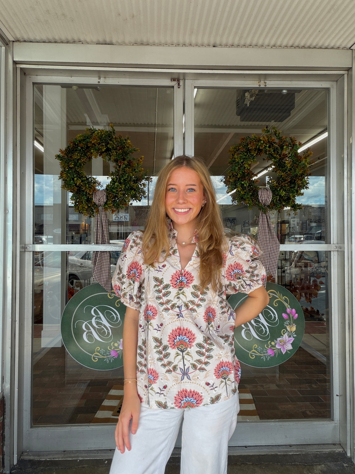 Cream Meadow Muse Blouse