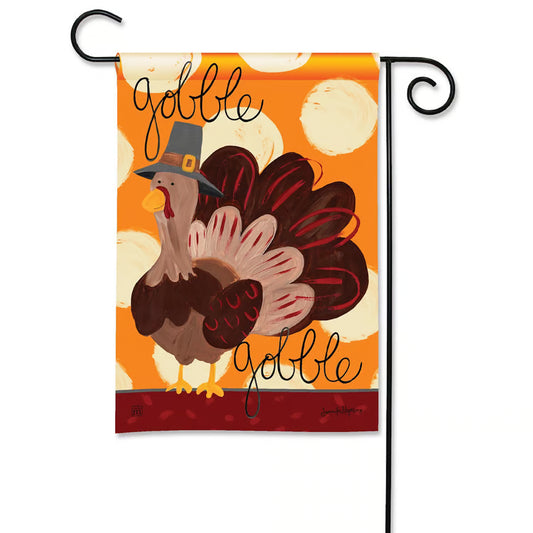 The Porch Gobble Glam Garden Flag