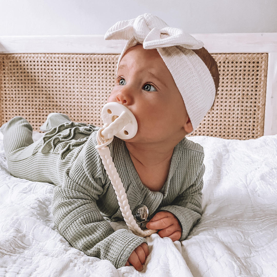 The Porch Sweetie Soother™ Pacifier Sets (2-pack): Robin's Egg Blue + Navy Cables