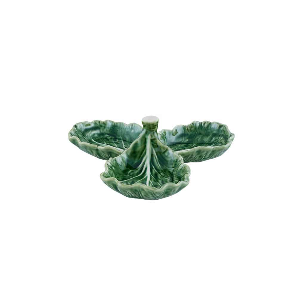 Bordallo Pinheiro Cabbage Natural Olive Dish
