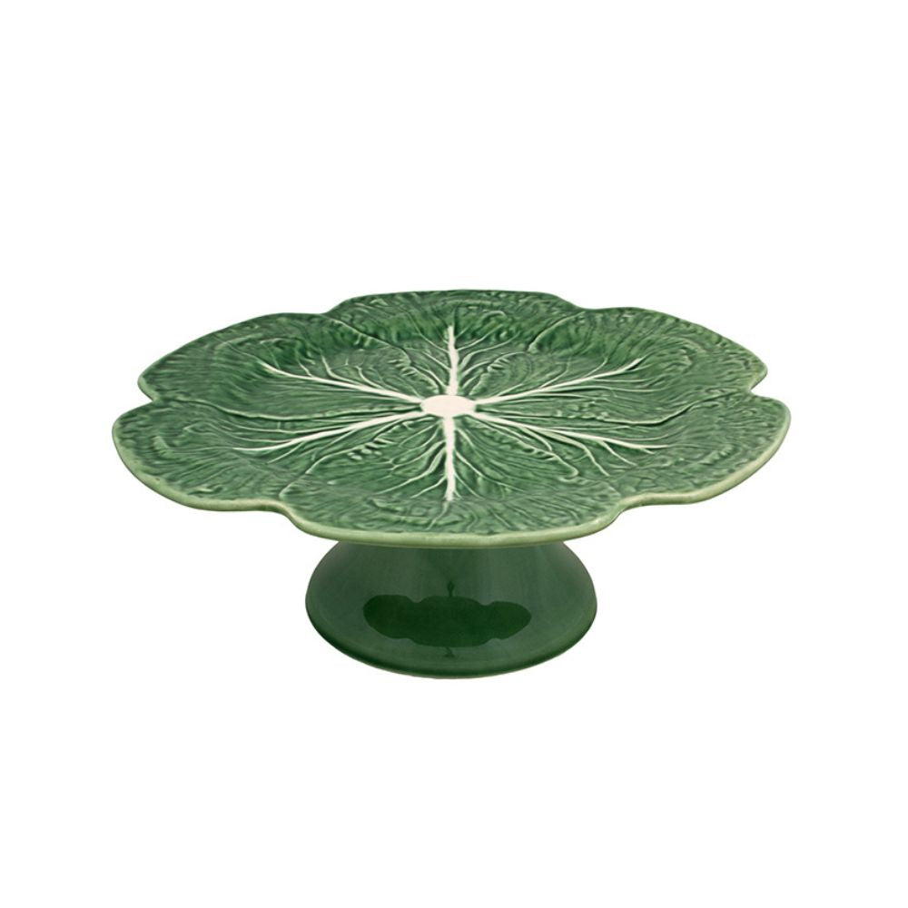 Bordallo Pinheiro Cabbage Natural Cake Stand