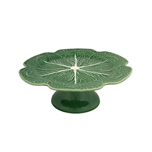 Bordallo Pinheiro Cabbage Natural Cake Stand
