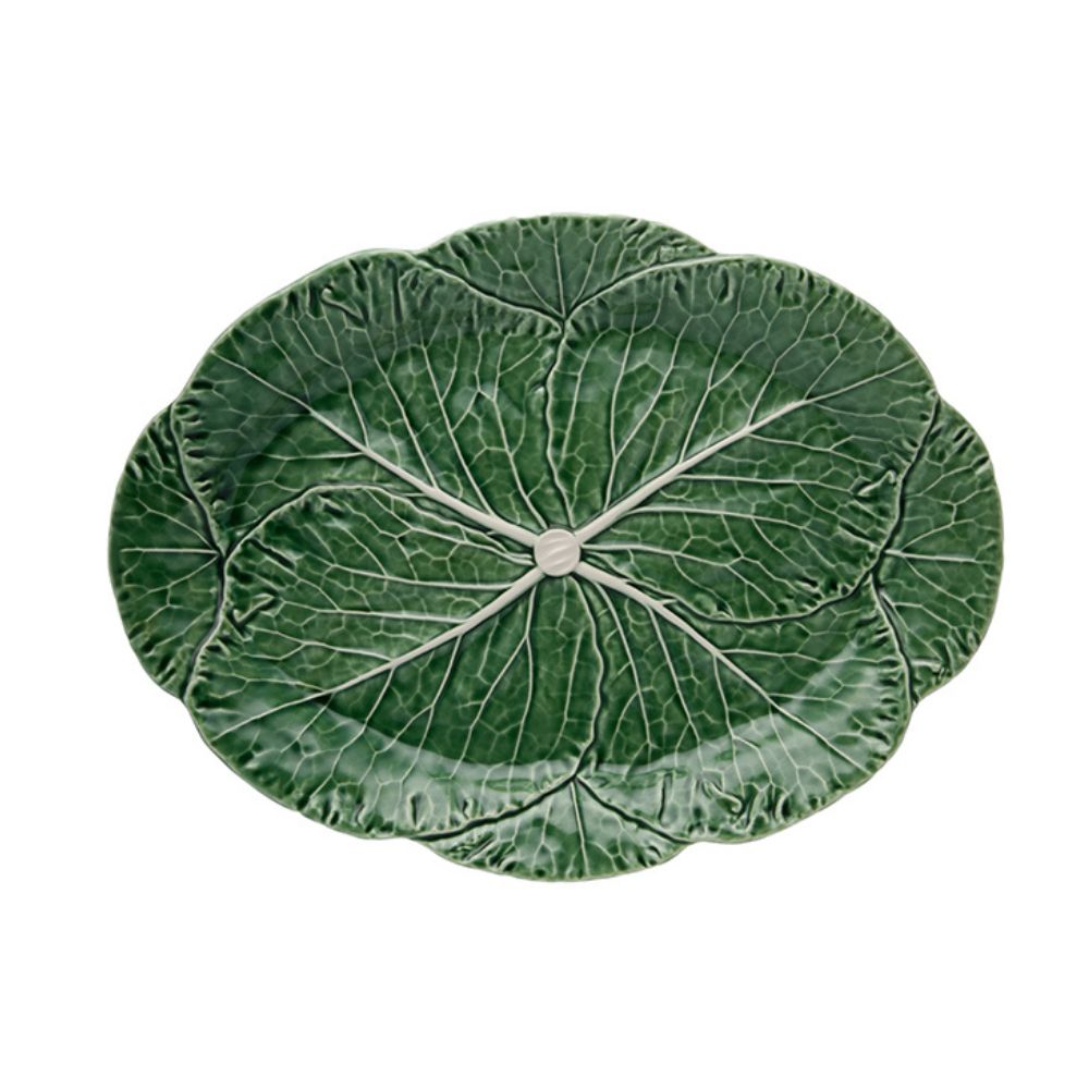 Bordallo Pinheiro Cabbage Natural Large Oval Platter
