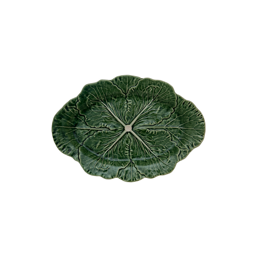 Bordallo Pinheiro Cabbage Natural Small Oval Platter