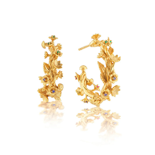 Capucine De Wulf Meadow Small Hoop Earrings - Gold