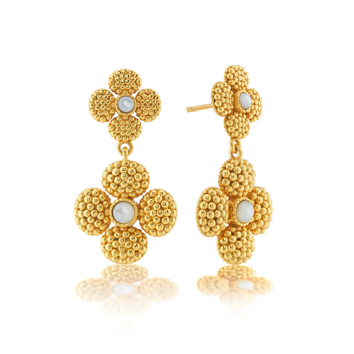 Capucine De Wulf Berry Clover Convertible Duo Earrings