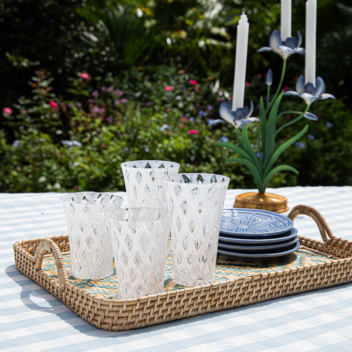 Juliska Villa Seville 21" Tray- Chambray