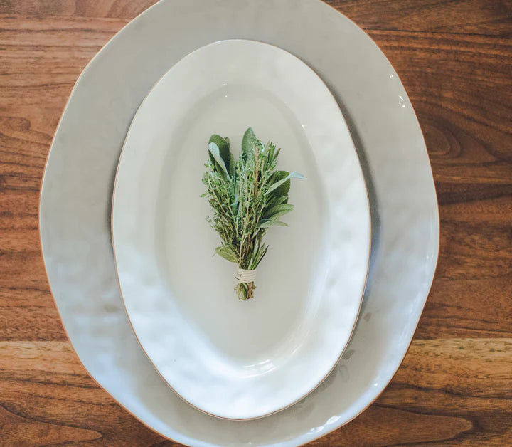 Skyros Cantaria Large Oval Platter White