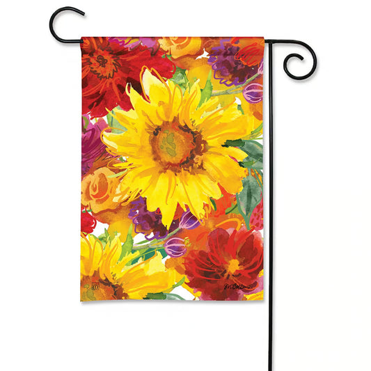 The Porch Falling for Blooms Garden Flag