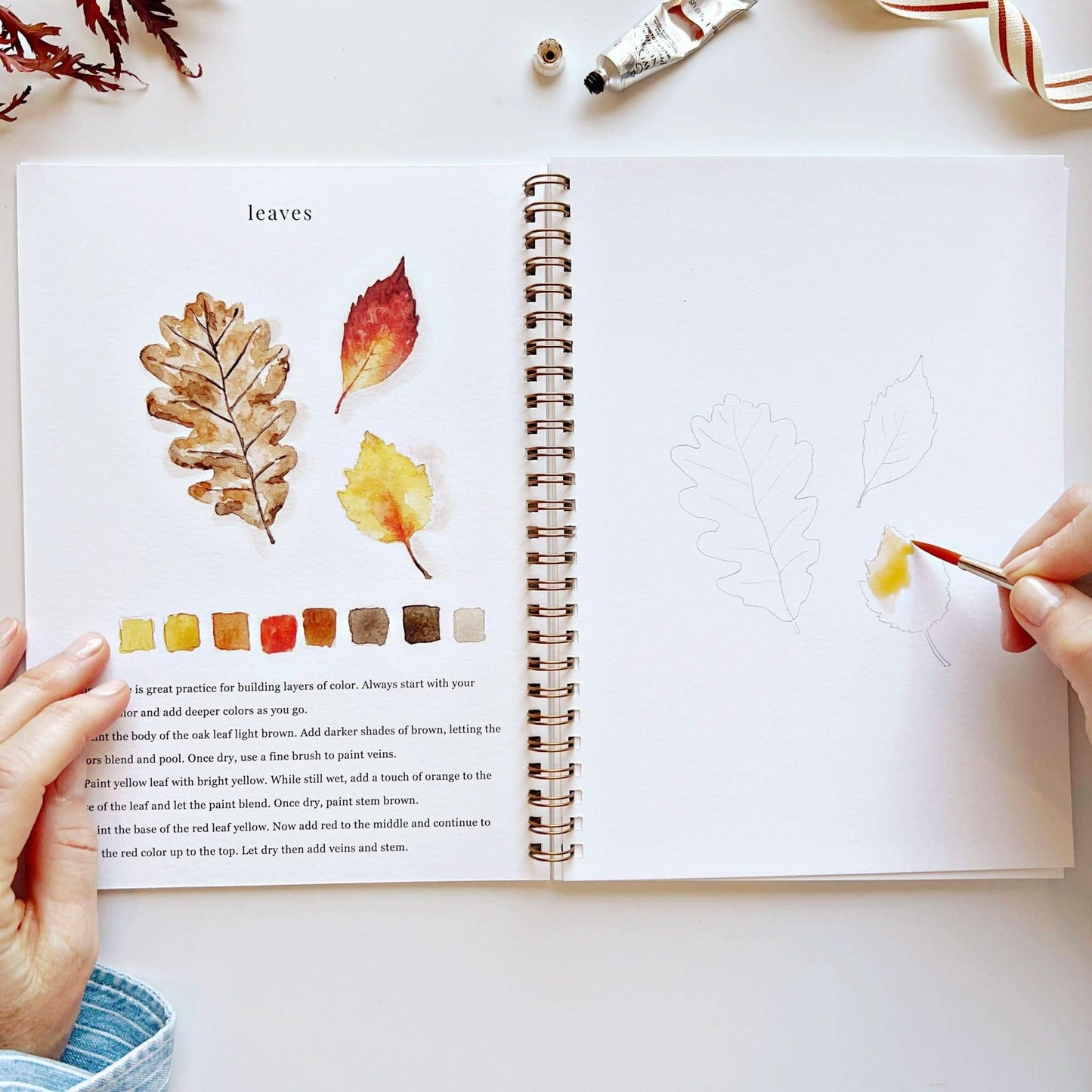 The Porch Autumn watercolor workbook